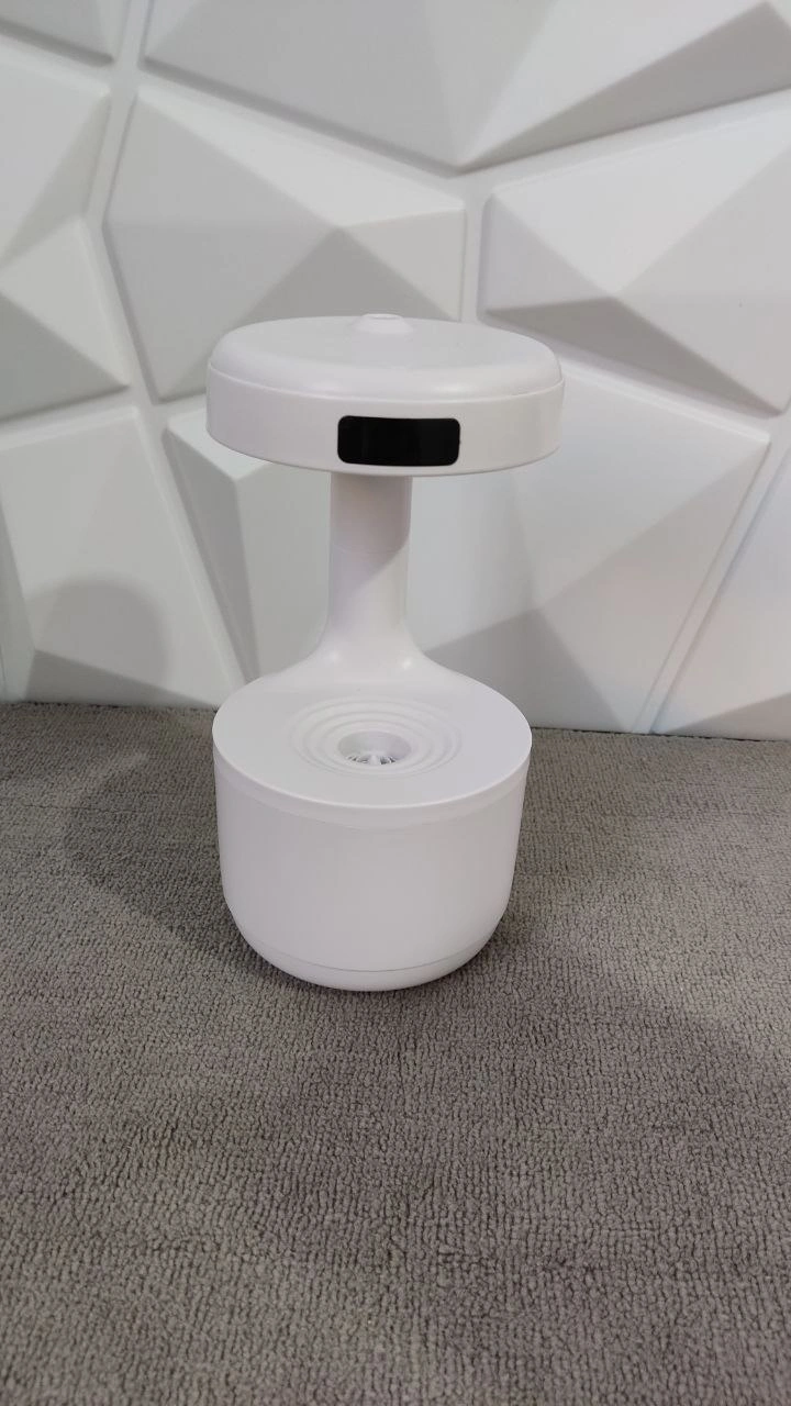 دستگاه بخور ضد جاذبه با افکت قطرات شناور و نمایشگر ساعت LED