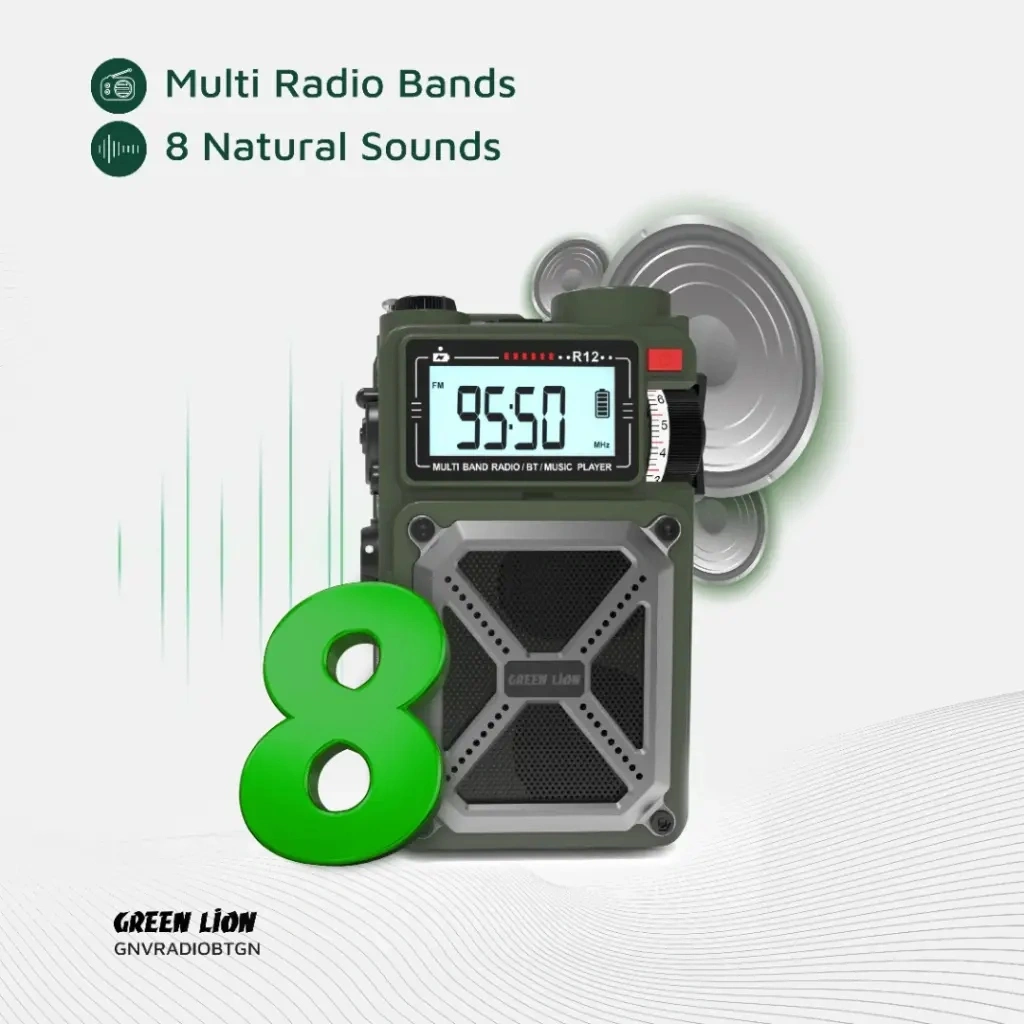 پاوربانک خورشیدی و اسپیکر بلوتوثی گرین لاین vintage solar pro