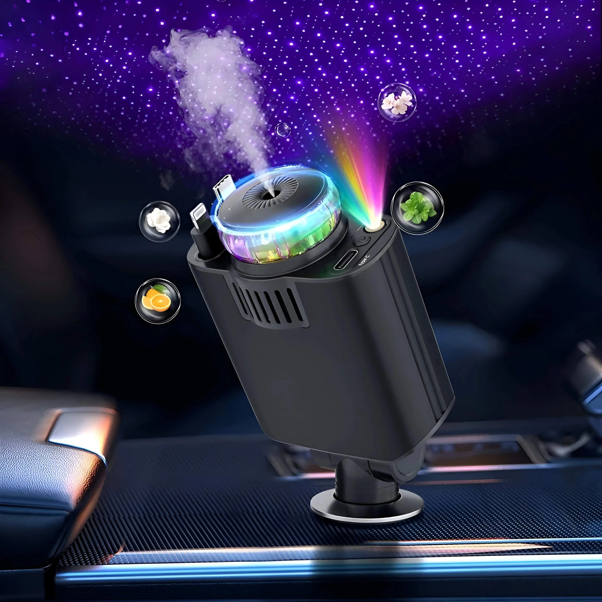 شارژر فندکی خودرو W&amp;amp;O مدل Starlight پنج کاره