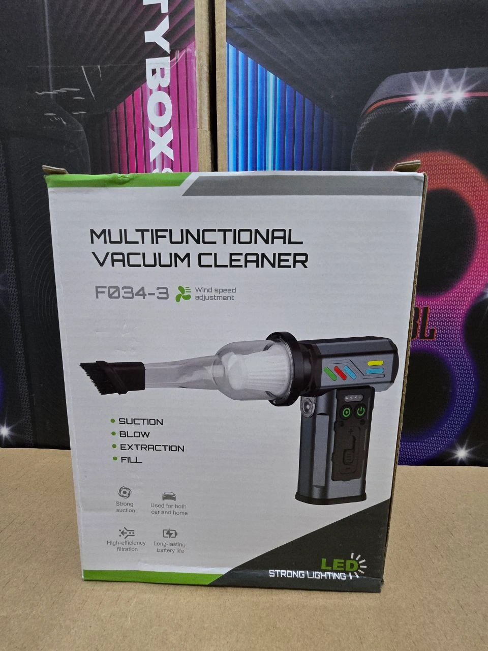 جت فن شارژی فلزی چندکاره F034-3