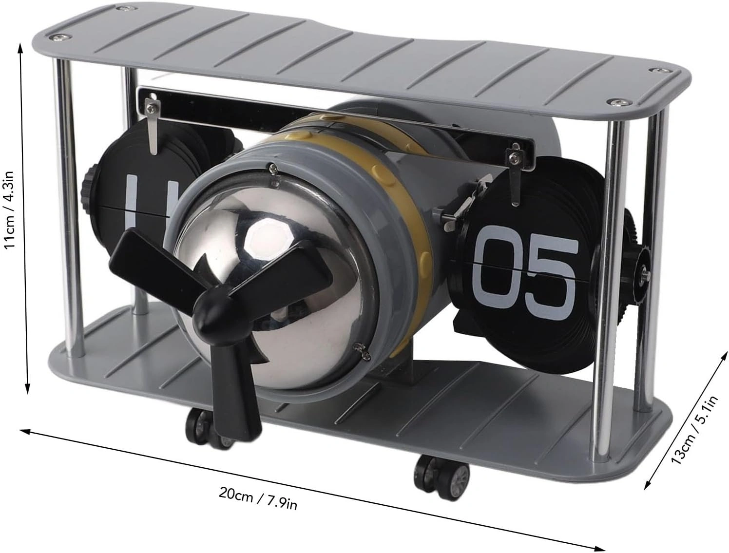 ساعت ورقه ای میدکلاک طرح هواپیما مدل MidClock Flip Clock Airplane F029-copy